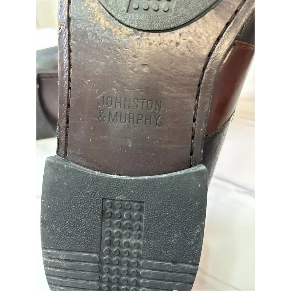 Johnston & Murphy Aragon Il Kiltie Tassel Loafer Men's 10M Brown Black Shoe